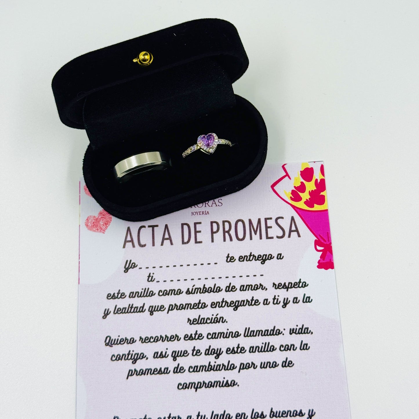 ANILLOS PARA NOVIOS ¡FELIZ DIA DE LAS FLORES MORADAS!💝✨💜